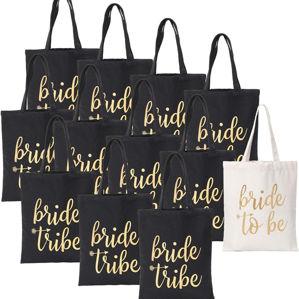 NWT Bride Tribe Bachelorette Tote Bags (12 total)